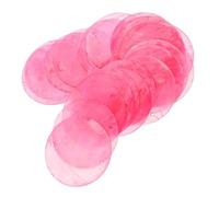 COHEALI Accesorios para Manualidades Conchas de Capiz Rosa, 100 Piezas Planas Redondas de 5 CM Doble Agujero, Ideales para Colgantes, Campanillas de Viento y Decoración en Fiestas de