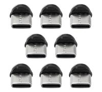 COHEALI Adaptador de Cargador USB C Magnético Cabezal Giratorio para Teléfonos y Tablets, Set de 8 Piezas en PVC Negro para Uso en Automóvil