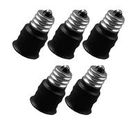 COHEALI Adaptador de Portalámparas LED 5 Piezas E12 a E14 Tornillo, Convertidor de Base para Bombilla, Conector de Luz para Hogar, Oficina y Espacios Comerciales
