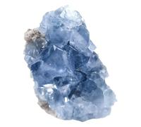 COHEALI Adorno de Celestita Natural de 1 Pieza para Decoración de Mesa, Piedra Mineral Curativa Forma Aleatoria, Adecuado para Coleccionistas y Decoración del Hogar