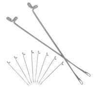 COHEALI Agujas para Abalorios y Herramientas de Crochet 10 Piezas de Metal para Manualidades y Creación de Bisutería en Casa