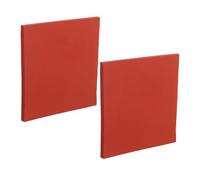 COHEALI Alfombrilla de Silicona para Prensa Térmica, Resistente al Calor, Tamaño Pequeño 10x10x0,8 Cm, 2 Piezas, Lavable y Reutilizable para Sublimación y Manualidades