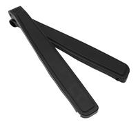 COHEALI Almohadillas de Repuesto para Reposabrazos de Silla de Playa y Oficina, Cojines Ergonómicos de Plástico Negro, Pack de 1 Par Tornillos, Compatibles Sillas Plegables y Camping