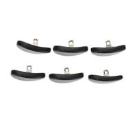 COHEALI Almohadillas Nasales Antideslizantes para Gafas Imitación Jade Color Negro Forma de Semilla de Melón 3 Pares 6 Unidades Accesorio Cómodo y Ligero para Uso Diario