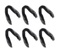 COHEALI Amortiguador de Cuerda Tradicional para Recurvo, 6 Unidades de Piel de Conejo Natural, Reductor de Ruido y Absorción de Impactos para Tiro al Aire Libre y Competición