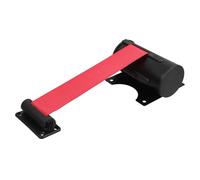 COHEALI Barrera de Seguridad con Cinturón Retráctil de Acero Inoxidable 2 Metros Carcasa Negra Cinta para Control de Multitudes y Separación en Interiores y Exteriores