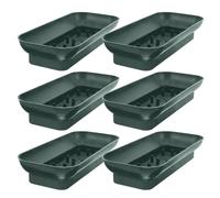 COHEALI Base para Arreglo de Flores de Plástico Rectangular 6 Unidades con Agujas para Centros de Mesa, Decoraciones de Iglesias y Eventos, Cuencos para Arreglos Reutilizables