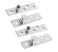 COHEALI Bisagras de Pivote Ocultas de Acero Inoxidable, Paquete de 2 Pares, Giro Completo de 360 Grados, Tamaño Versátil para Puertas de 20-40mm, Uso en Muebles y Puertas Interiores