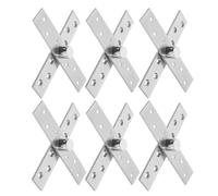 COHEALI Bisagras Pivotantes Ocultas de Acero Inoxidable 360° para Puertas Pequeñas Juego de 6 Unidades Bisagra Invisible Eje Excéntrico Cepillado Herrajes para Estanterías y Puertas