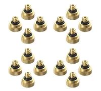 COHEALI Boquillas Nebulizadoras de Latón 20 Piezas 0,3 Cm Boquilla Atomizadora Baja Presión para Sistemas de Refrigeración Exterior, Humidificación y Paisajismo en Jardín y Patio