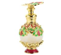 COHEALI Botella Vacía de Perfume de Vidrio de 15ml Diseño Delicado y Estilo Oriente Medio, Envase Portátil Adecuado para Esencias y Perfumes Color Aleatorio