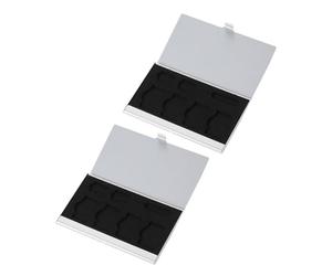 COHEALI Caja de Almacenamiento para Tarjetas Sim 4 Estándar 2 Micro Sim 1 Aguja, Estuche Resistente al Agua, Compacto y Portátil para Protección y Organización en Viajes