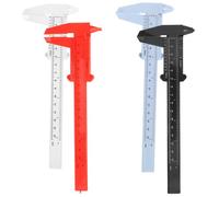 COHEALI Calibrador Digital de Plástico de 150 Mm Diseño Versátil y Resultados Precisos, Paquete de 4 Piezas Adecuado para Medición Micrométrica Profesional