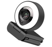 COHEALI Cámara Web 4k Enfoque Automático USB, Cámara de Computadora Micrófono Integrado y Luz de Relleno para Videollamadas, Transmisión en Directo y Aprendizaje en Línea