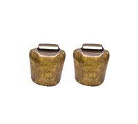 COHEALI Campana Colgante para Animales de Granja 2 Piezas Cascabel Grueso Pequeño 26 G en Bronce Antiguo Accesorios Antipérdida para Ovejas Caballos y Vacas Decoración Colgante