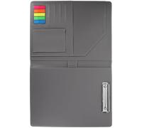 COHEALI Carpeta de Negocios Organizadora de Cartera, Portafolio de Oficina de Pu Plateado, Tamaño Único, Carpeta para Documentos y Archivos, Accesorio Multifunción para Reuniones y Viajes