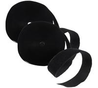 COHEALI Cinta Gancho y Bucle para Coser 25 Metros Cinta para Ropa y Bolso de Bricolaje Negra 5 Cm Cierre Entrelazado Resistente para Manualidades y Costura