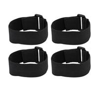 COHEALI Cintas Adhesivas de Nailon Negras 3.8x30 Cm 4 Unidades Correas Adhesivas Reutilizables para Gestión de Cables en Hogar y Oficina, Correas Prácticas y Duraderas Cierre de Gancho