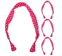 COHEALI Cintas Pelo para Niñas, 4 Diademas Diseño Adorable y Orejas de Conejo, Banda Ancha de Tela para Fiestas y Actividades Cotidianas