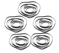 COHEALI Cinturones de caja cuadrada de 50 piezas kit de reemplazo para reproductor de casetes y tocadiscos correas planas para mantenimiento grabadoras de cintas DVD y vídeo