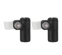 COHEALI Clip de Bloqueo Externo Ajuste Rápido y Seguro 2 Piezas para Bastones de Trekking de Plástico Blanco, Compatible para Montañismo y Mochilero