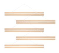 COHEALI Colgadores de Madera Khaki Fáciles de Cambiar Diseño Simple y Elegante 5 Piezas para Carteles para Carteles Publicitarios y de en Oficina