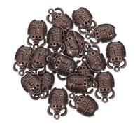 COHEALI Colgantes de Aleación Colgantes Finos y Elegantes 20 Diseño de Escarabajo Egipcio Color Café para Hacer Joyas DIY para Pulseras y Collares