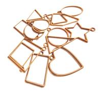 COHEALI Colgantes de Bisel de Aleación para Manualidades, 14 Piezas Marco Geométrico Abierto, Suministros para Hacer Pulseras y Collares, Compatibles Resina Epoxi para Estilo Aleatorio
