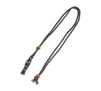 COHEALI Collar Tejido a Mano Ajustable de Cuerda Negra Red Porta Collares para Piedras Naturales y Manualidades Diy, Soporte Decorativo para Colgantes y Gemas, Artesanía Única