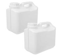COHEALI Contenedor Químico Resistente a Solventes y Ácidos Intensos con Tapa 2 Piezas de 2.5l Fabricado en Hdpe Blanco Adecuado para Garajes y Entornos de Investigación