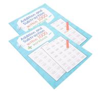 COHEALI Cuaderno de Ejercicios de Matemáticas para Principiantes Hojas de Práctica Estructuradas y Suma y Resta, Adecuado para Práctica Diaria Escuela, 32 Páginas de Papel