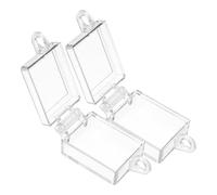 COHEALI Cubierta Protectora para Interruptor Tipo Barco Transparente, 2 Piezas, Diseño Abatible Adhesivo Doble Cara, Protección Antipolvo para Botones Kcd4 1/6 Patas, Uso Eléctrico