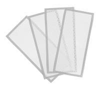 COHEALI Cubiertas Magnéticas de Ventilación para Piso 4 Piezas, Pantalla Rectangular de Pvc 10,16x25 Cm, Filtro para Registro de Aire en Hogar y Oficina, Rejilla para Respiradero