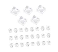 COHEALI Cubitos de Hielo Falsos Acrílicos Transparentes, Grandes Bloques 24 Fragmentos Pequeños, Accesorios para Fotografía, Decoración y Simulación Realista para Estudio Fotográfico