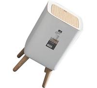 COHEALI Cubo de Basura Doméstico de 10l Tapa Tipo Prensa, Material Pp y Abs, Resistente a Mascotas, Adecuado para Cocina y Hogar