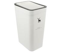 COHEALI Cubo de Basura Estrecho Diseño Moderno y Elegante para Cocina y Baño con Tapa y Sistema de Presión, Capacidad 10l, Material Pp Resistente y Reutilizable