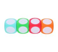COHEALI Cubos de Aprendizaje 6cm 4 Piezas Dados de Espuma con Superficie Reutilizable para Juegos DIY y Enseñanza en Aula Dirigidos Maestros