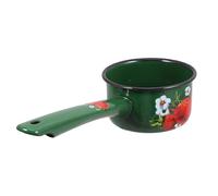 COHEALI Cucharón Vintage Esmaltado Verde Mango Largo Cucharón de Agua para Cocina y Jardinería para Ollas de Leche Utensilio de Cocina Práctico y Portátil 1 Pieza