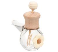 COHEALI Difusor y Vacía para en Botella Coche Aceite Esencial de de Vidrio Madera, Decorativo y Recargable para Ventilación y Ambiente Adecuado Oficina