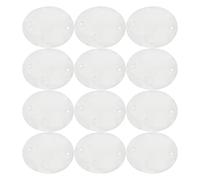 COHEALI Discos Redondos de Concha de Capiz 3 Cm Doble Agujero para Manualidades, 100 Piezas de Conchas Marinas Naturales Planas para Campanas de Viento, Dijes y Decoración DIY