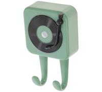 COHEALI Dispositivo Antipérdida Alarma Sensor Infrarrojo, Gancho para Llaves de Pared Verde Retro sin Perforaciones, Recordatorio de Voz Grabado para Hogar y Cocina, Organizador Práctico