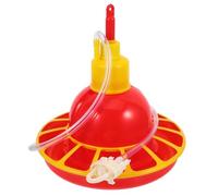 COHEALI Dispositivo de Alimentación para Aves de Corral Mediano, Bebedero para Pollos de Plástico Resistente, Comedero de Agua para Gallinas y Aves Domésticas en Granja