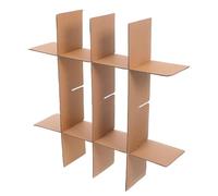 COHEALI Divisores de Cajas de Cartón para Mudanzas de 5 Piezas, Diseño en Cuadrícula Fácil de Montar, Tamaño 82x82x80mm, Ideales para Protección de Cristalería y Embalaje Seguro
