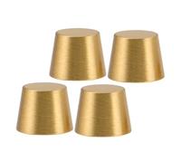 COHEALI Elevadores de Patas de Latón Cónico 10 Mm, 4 Piezas, Base Decorativa para Muebles y Bandejas de Madera, Patas Elevadoras Funcionales para Mesas, Tableros para Servir