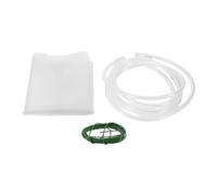 COHEALI Embudo de Drenaje 50X60 CM con Bandeja Recolectora Tubo de 2 Metros y Alambre Desviador Portátil para Goteras en Techo Colector de Agua de Lluvia para Patios y Exteriores