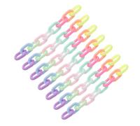 COHEALI Eslabones Acrílicos para Manualidades Diy, Cadena de Eslabones de Plástico Color Macarrón, 200 Piezas para Hacer Joyas, Conectores Rápidos para Pulseras, Bolsos y Accesorios