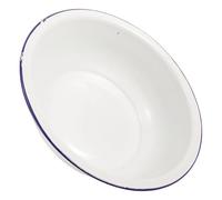 COHEALI Esmalte Lavabo de 32cm Vintage para Baño y Cocina | Acabado Blanco, Superficie Lisa y Fácil Limpieza, Uso Multifunción, Estilo Retro Clásico