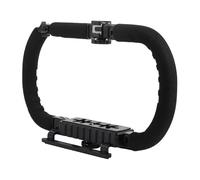 COHEALI Estabilizador de Video para Teléfono Plegable de 20 CM Soporte para Fijación de Cámara 3 Ranuras de Montaje para Accesorios Equipo de Vídeo Profesional para Fotografía y