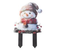 COHEALI Estaca Navideña de Muñeco de Nieve Acrílica para Jardín Exterior | Macetas y Patios, Resistente al Clima, Toque Festivo de Invierno, Adorno Decorativo