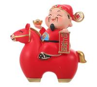 COHEALI Estatua de Resina de CAI Shen en Forma de Caballo para Decoración del Año del Caballo, Símbolo Auspicioso de Riqueza y Prosperidad Hogar y Ambientes Festivos